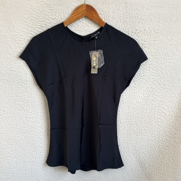 J. Crew Tops - J Crew Drapey T-shirt top Womens XS‎ Black